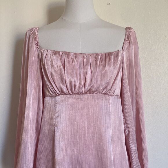 ASTR the Label Long Sleeve Empire Waist Mini Babydoll Dress Size Medium - Picture 7 of 16